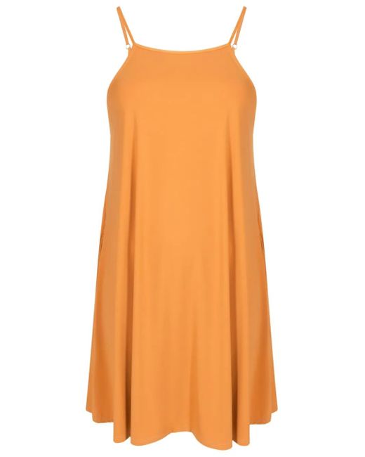 Vestido Isis con cuello cuadrado Lygia & Nanny de color Orange