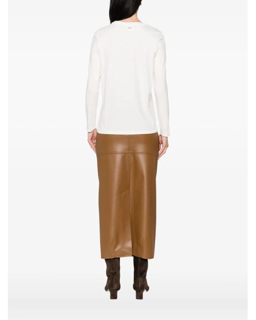 T-Shirt À Manches Longues Max Mara en coloris White