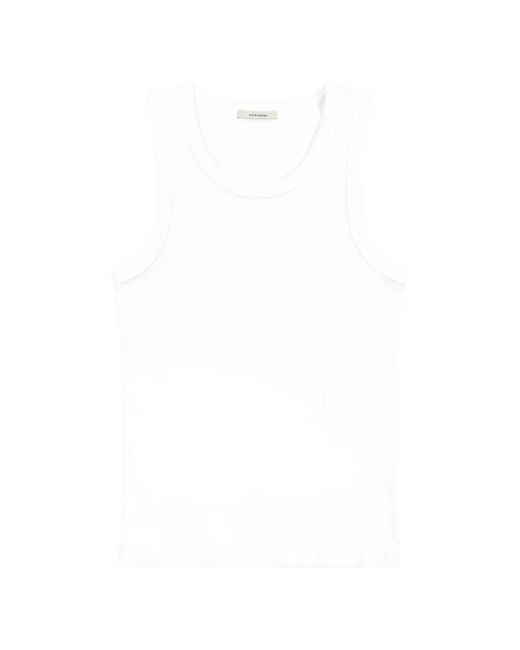 Entire studios White Crew-Neck Tank