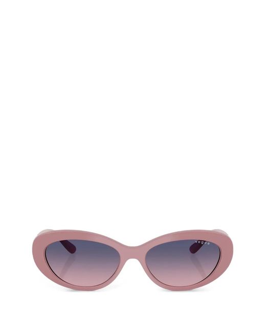 Vogue Eyewear Purple Oval-Frame Sunglasses
