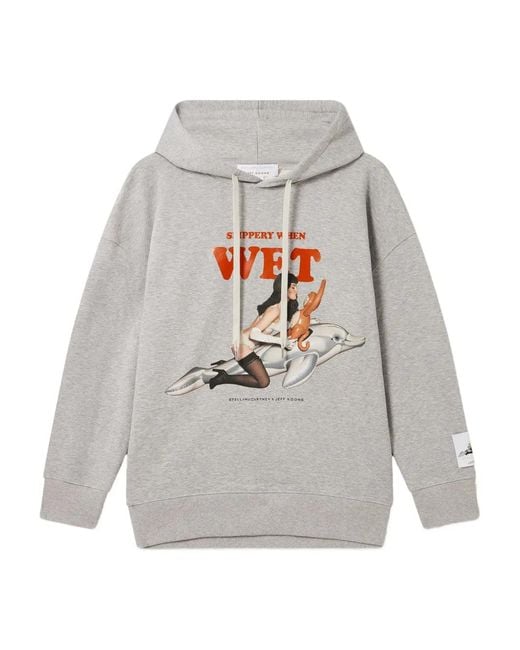 Stella McCartney Gray Jeff Koons Cotton Hoodie