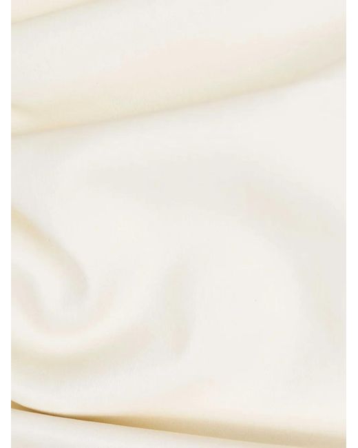 Rabanne White Ruffled Buttoned Midi Skirt