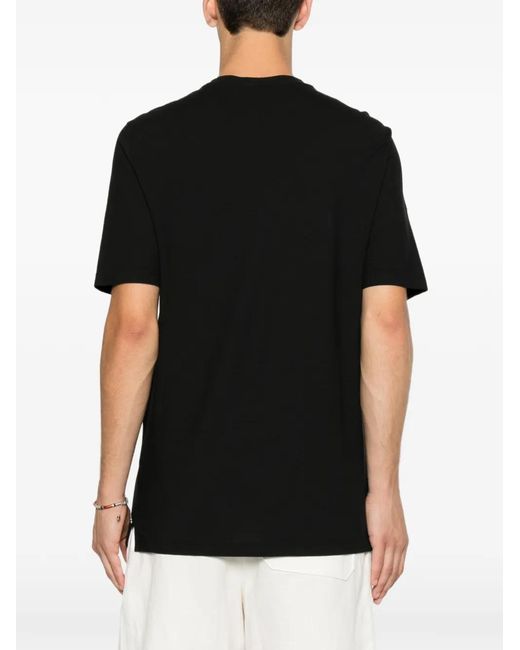 Gran Sasso Black T-Shirt À Manches Courtes for men