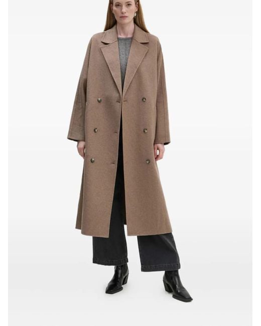Day Birger et Mikkelsen Brown Belted Double-Breasted Coat