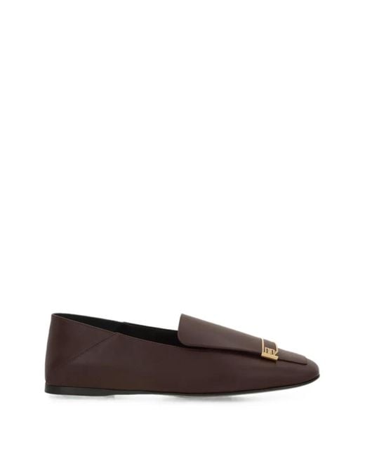 Sergio Rossi White Sr Evolv Logo-Buckle Loafers