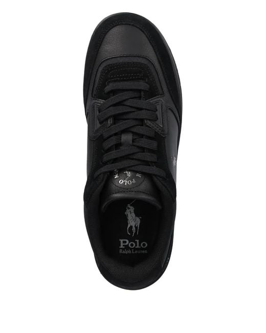 Polo Ralph Lauren Black Logo-Detail Sneakers for men