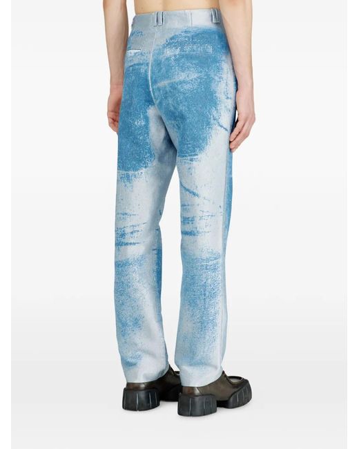 DIESEL D-Askar Whisker-Pattern Slim Jeans in Blue for Men | Lyst UK
