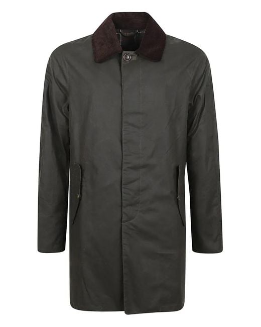Barbour Gray X Baracuta Corduroy-Collar Coat for men