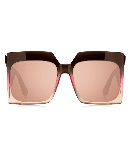 Etro Brown Tailoring Oversize-frame Sunglasses