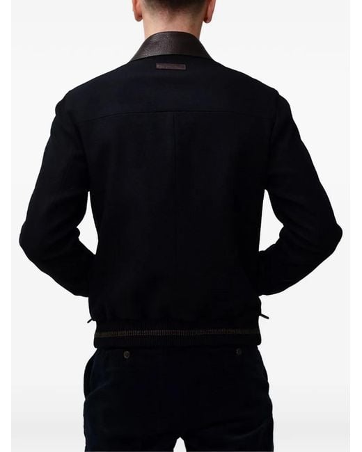 Poche Paris Blue Zip-Up Jacket for men