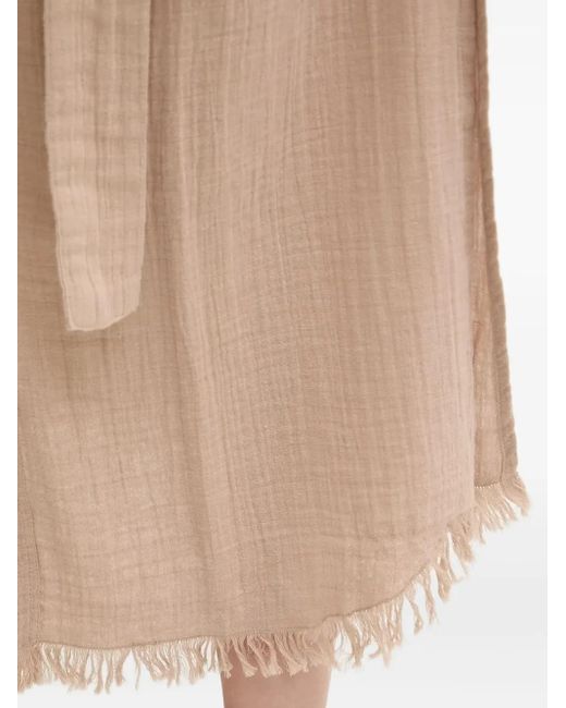 Abito Midi Margot Con Frange di Melissa Odabash in Natural
