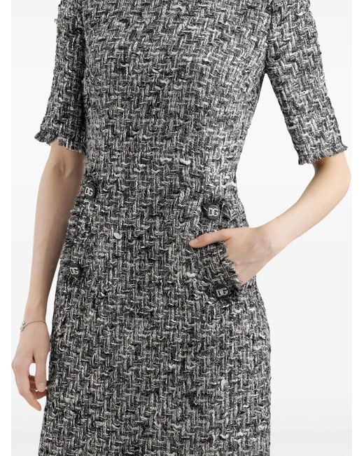 Dolce & Gabbana ツイード ドレス Gray