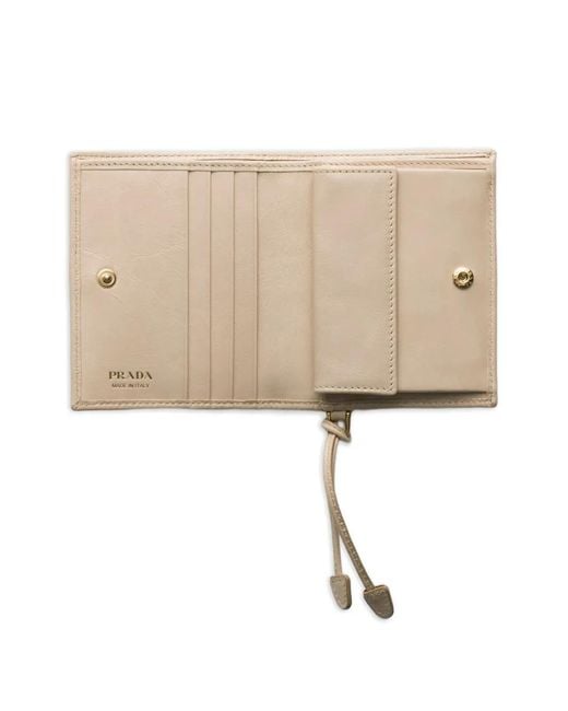 Prada Natural Small Leather Wallet