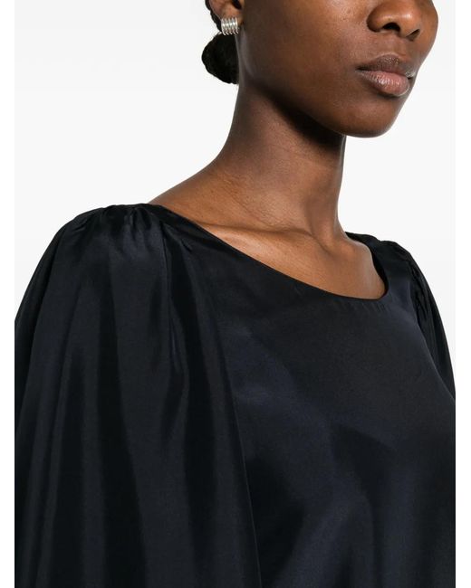 Dorothee Schumacher Blue Playful Volumes Ruffled Blouse