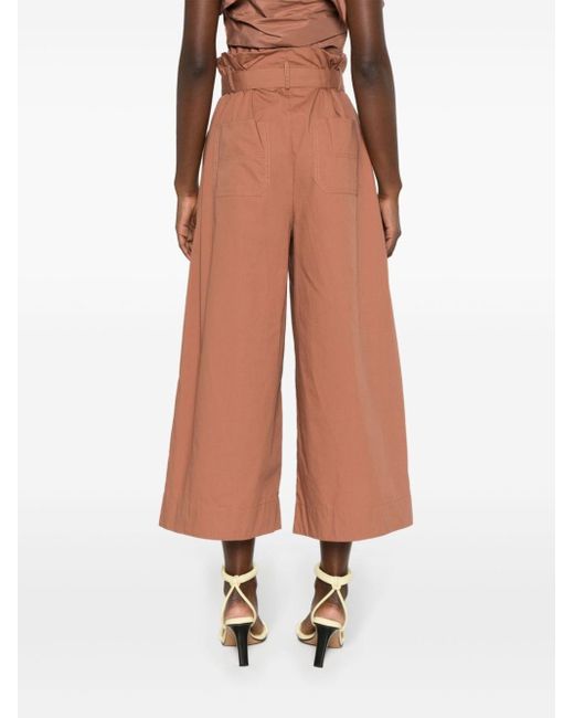 Pantalones anchos estilo capri Pinko de color Brown