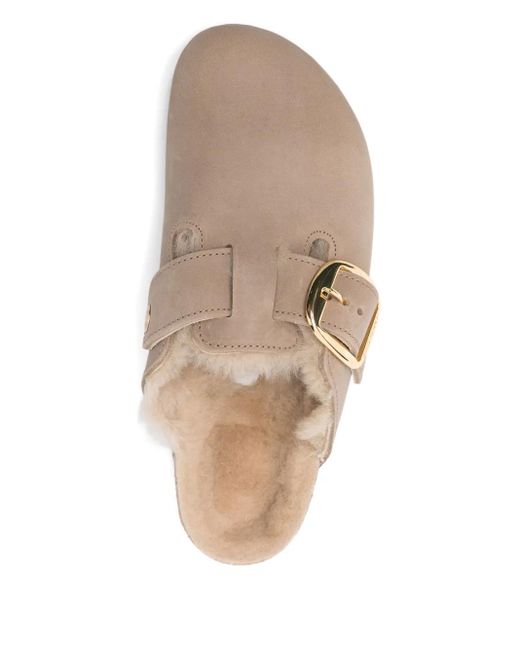 Mules Boston À Grosse Boucle Birkenstock en coloris White