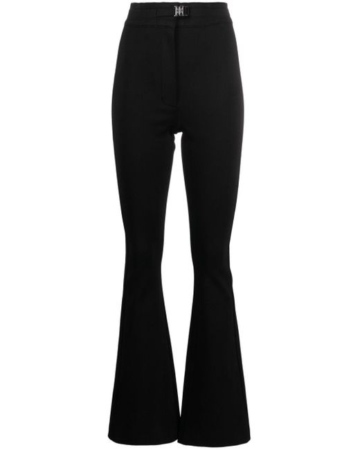 Givenchy Black High-Waisted Flared Trousers