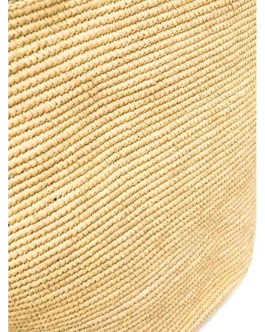 Sensi Studio Metallic Interwoven-Straw Tote Bag