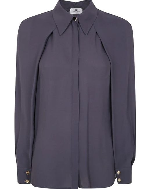 Elisabetta Franchi ボタン シャツ Blue