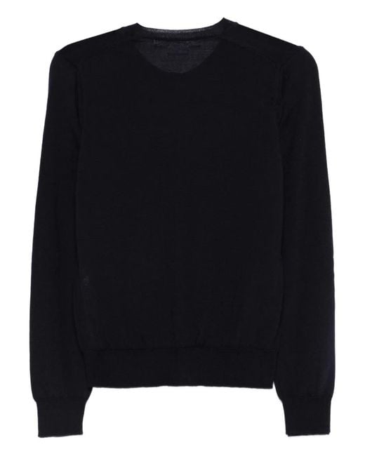Comme des Garçons Blue Button Knitwear