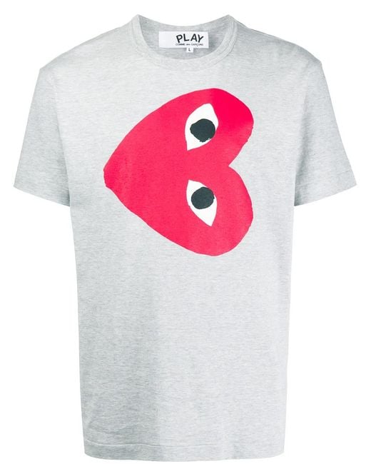 COMME DES GARÇONS PLAY Pink T-shirt With Print for men