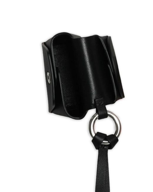 Jil Sander Black Folded Airpods Case for men