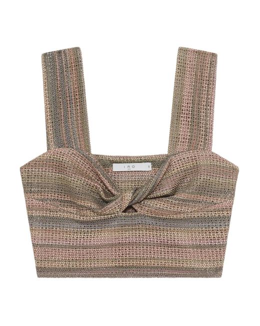 IRO Green Eloy Cropped Top