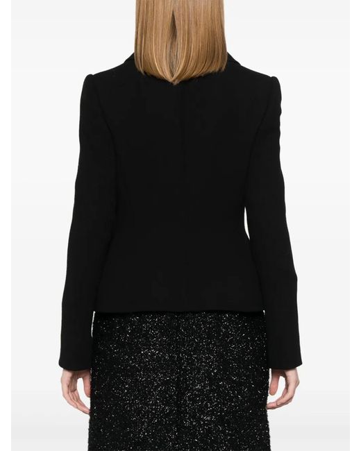 Dolce & Gabbana Black Crepe Blazer