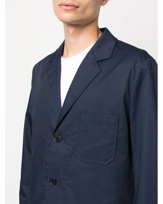 Viktor & Rolf Blue Notched-Lapels Single-Breasted Blazer for men