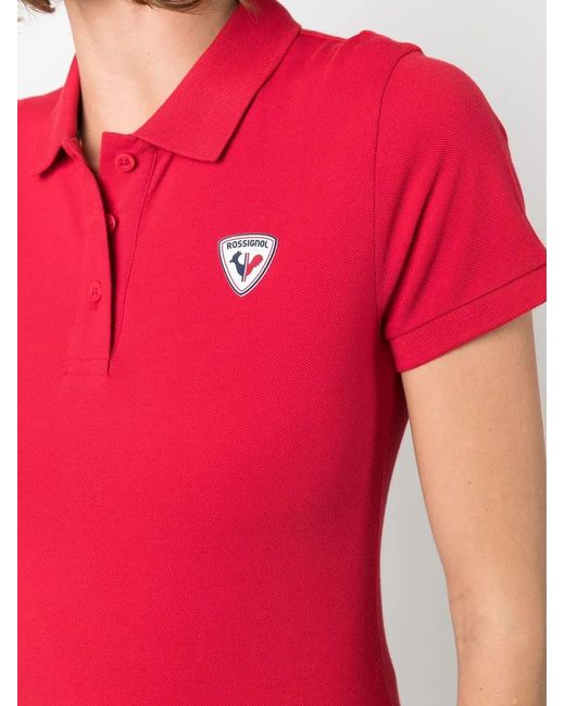 Rossignol Red Logo-Applique Polo Shirt