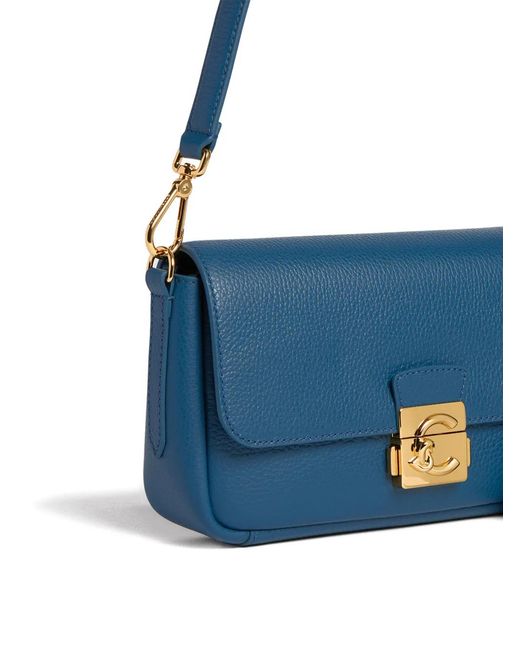 Medium C-Me Lock shoulder bag Coccinelle de color Blue
