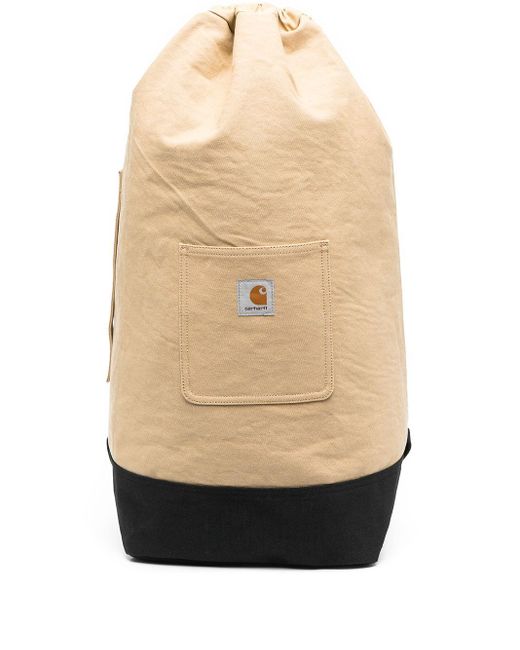 Carhartt WIP Brown Drawstring-fastening Patch-pocket Backpack for men