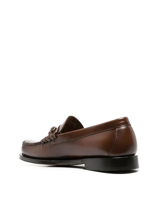 G.H.BASS Brown Weejuns Lincoln Horsebit Loafers for men