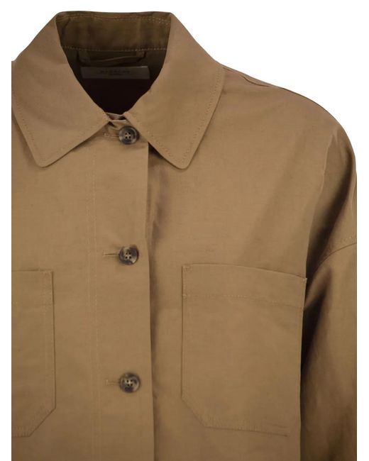 Weekend by Maxmara Brown Chest-Pocket Jacket