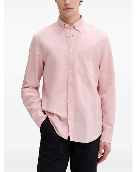 Marc O' Polo Pink Button-Down Collar Pocket Shirt for men