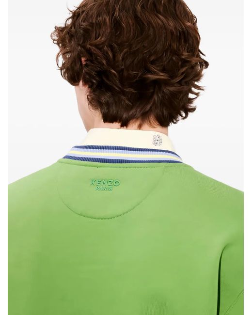 KENZO Trui Met Borduurwerk En Afwerking in het Green voor heren