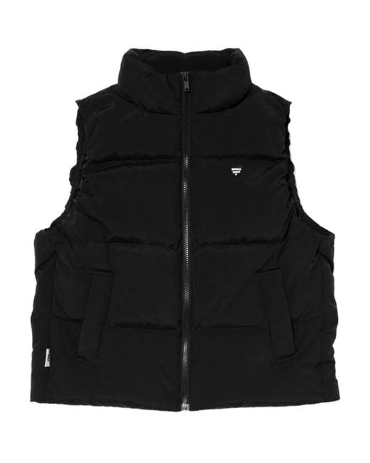 Chocoolate Black Logo-Embossed Gilet