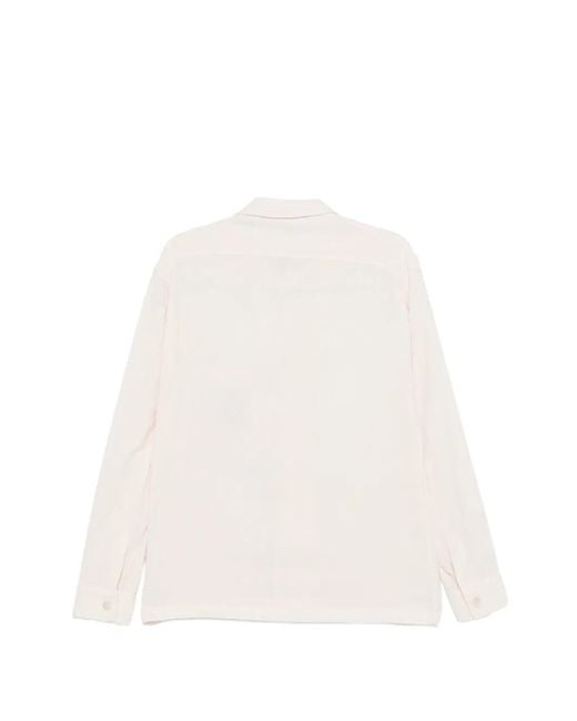 Barena White Button Pocket Shirt Jacket for men
