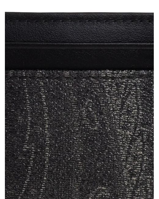 Etro Black Paisley-Patterned Card Holder for men