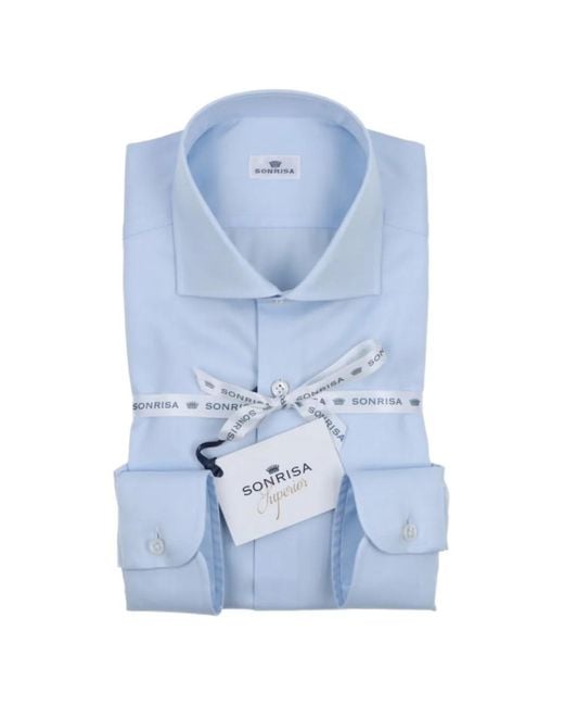 Camicia di Sonrisa in Blue da Uomo