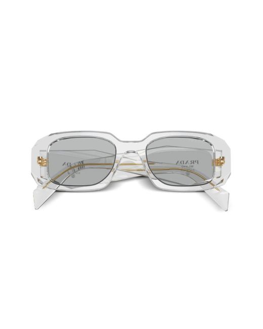 Prada Gray Prada Pr 17ws Oval Frame Sunglasses