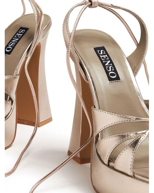 Senso White Tahlia Leather Sandals