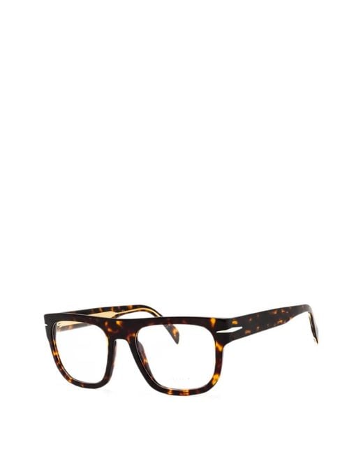 David Beckham Black Lunettes De Vue À Effet Écailles De Tortue for men