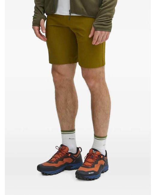 Viking Green Sequoia Bamboo Logo-Print Zip-Pocket Shorts for men