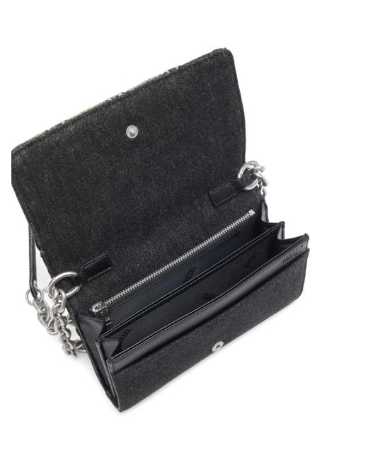 Portafoglio Charm-D di DIESEL in Gray