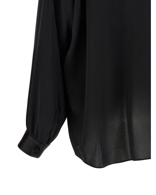 Tom Ford Black Silk Blouse