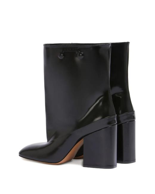 Marni Black Trunkaroo Block-Heel Ankle Boots
