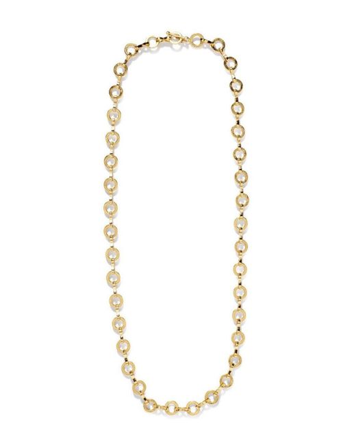 Azlee White 18kt Yellow Gold Heavy Circle-link Chain Necklace