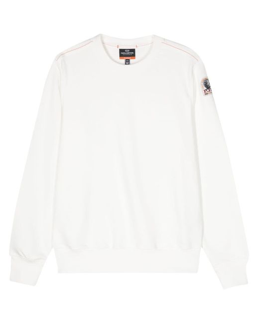 Parajumpers White K2 Logo-patch Sweatshirt for men