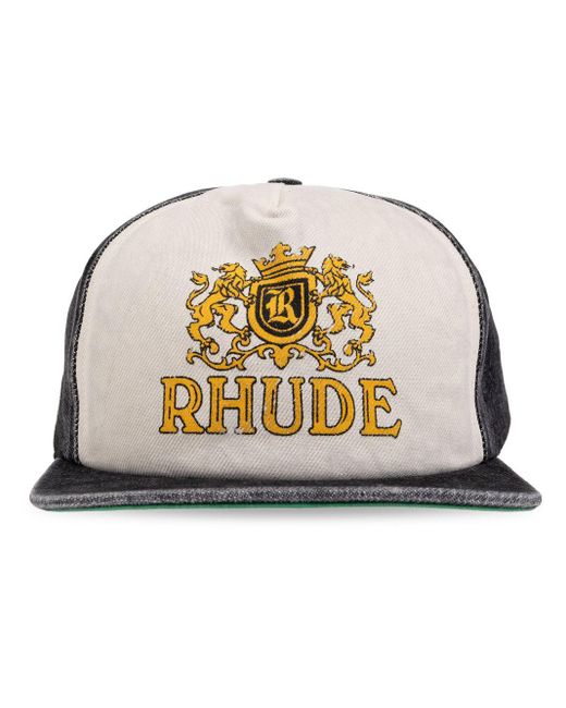 Rhude Natural Cresta Denim Hat for men